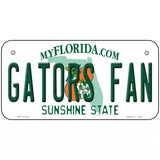 Gators Fan Novelty Metal License Plate 6" x 3" (BP)