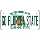 Go Florida State Novelty Metal License Plate 6" x 3" (BP)