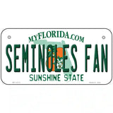 Seminoles Fan Novelty Metal License Plate 6" x 3" (BP)