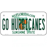 Go Hurricanes Novelty Metal License Plate 6" x 3" (BP)