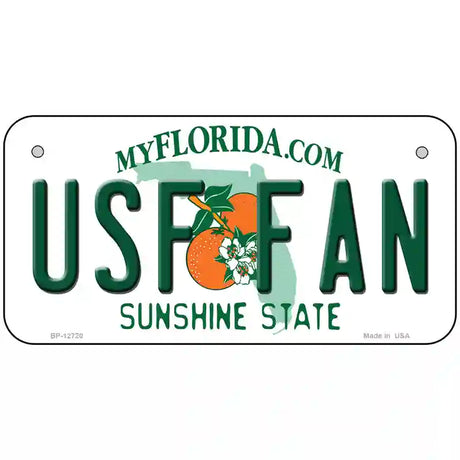 USF Fan Novelty Metal License Plate 6" x 3" (BP)