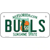 Bulls Novelty Metal License Plate 6" x 3" (BP)