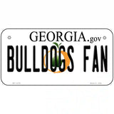 Bulldogs Fan Georgia Novelty Metal License Plate 6" x 3" (BP)