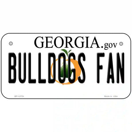 Bulldogs Fan Georgia Novelty Metal License Plate 6" x 3" (BP)