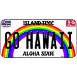 Go Hawaii Novelty Metal License Plate 6" x 3" (BP)