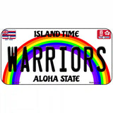 Warriors Novelty Metal License Plate 6" x 3" (BP)