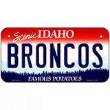 Broncos Novelty Metal License Plate 6" x 3" (BP)