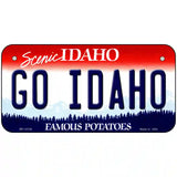 Go Idaho Novelty Metal License Plate 6" x 3" (BP)