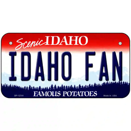 Idaho Fan Novelty Metal License Plate 6" x 3" (BP)