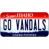 Go Vandals Novelty Metal License Plate 6" x 3" (BP)