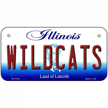 Wildcats Novelty Metal License Plate 6" x 3" (BP)