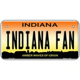 Indiana Fan Novelty Metal License Plate Tag 6" x 3" (BP)