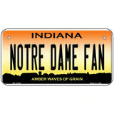 Notre Dame Fan Novelty Metal License Plate Tag 6" x 3" (BP)