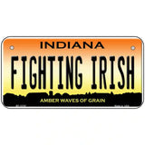 Fighting Irish Novelty Metal License Plate Tag 6" x 3" (BP)