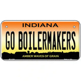 Go Boilermakers Novelty Metal License Plate Tag 6" x 3" (BP)