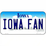 Iowa Fan Novelty Metal License Plate Tag 6" x 3" (BP)