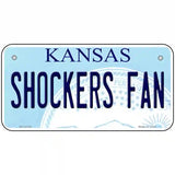 Shockers Fan Novelty Metal License Plate Tag 6" x 3" (BP)