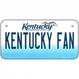 Kentucky Fan Novelty Metal License Plate Tag 6" x 3" (BP)