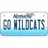 Kentucky Go Wildcats Novelty Metal License Plate Tag 6" x 3" (BP)