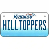 Hilltoppers Novelty Metal License Plate Tag 6" x 3" (BP)