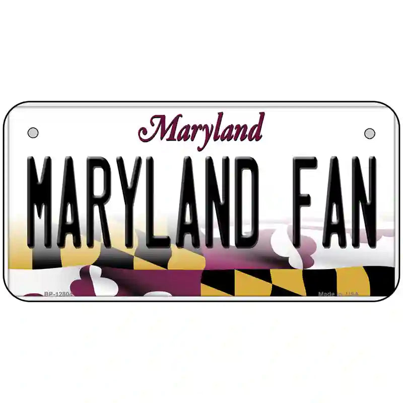 Maryland Fan Novelty Metal License Plate Tag 6" x 3" (BP)