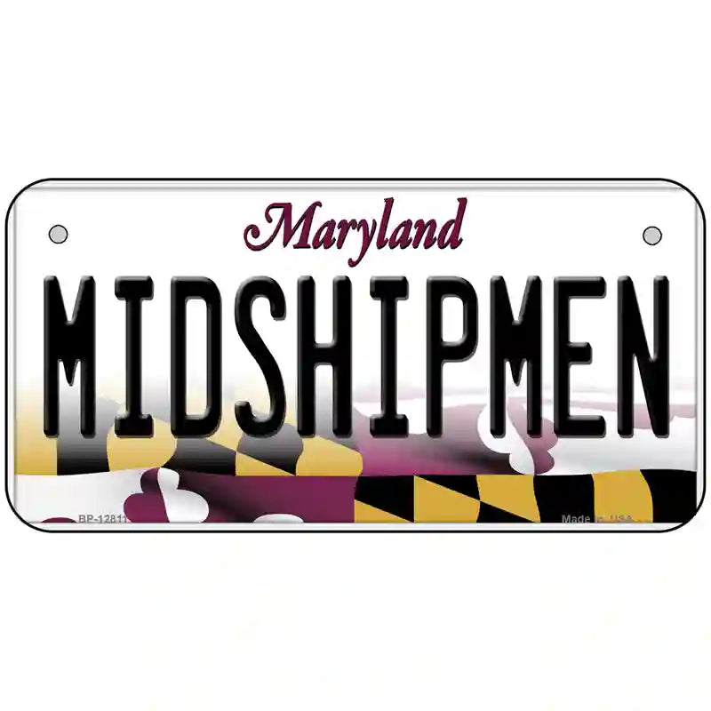 Midshipmen Novelty Metal License Plate Tag 6" x 3" (BP)