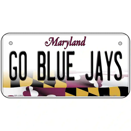 Go Blue Jays Novelty Metal License Plate 6" x 3" (BP)