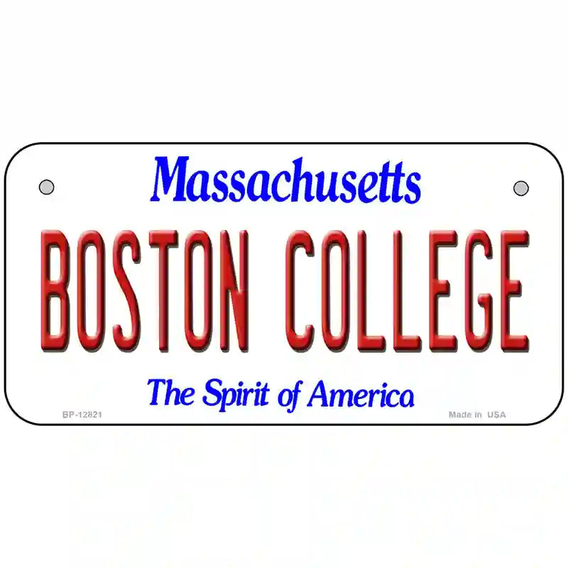 Boston College Novelty Metal License Plate 6" x 3" (BP)