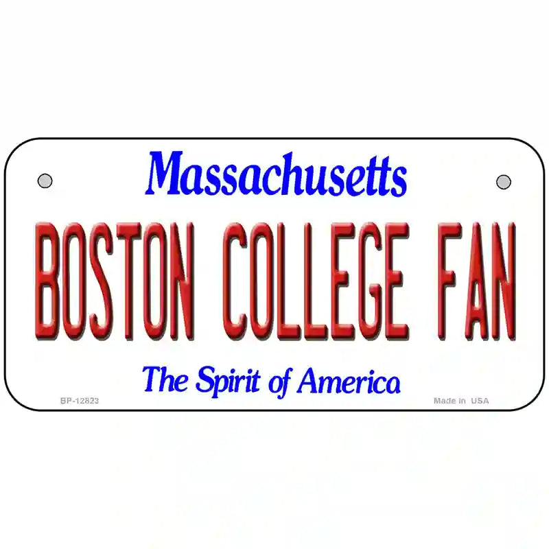 Boston College Fan Novelty Metal License Plate 6" x 3" (BP)