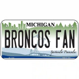 Broncos Fan Novelty Metal License Plate LP-12844 6" x 3" (BP)