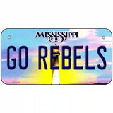 Go Rebels Novelty Metal License Plate 6" x 3" (BP)