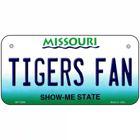 Tigers Fan Missouri Novelty Metal License Plate 6" x 3" (BP)