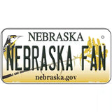 Nebraska Fan Novelty Metal License Plate 6" x 3" (BP)