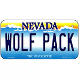 Wolf Pack Novelty Metal License Plate 6" x 3" (BP)