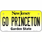 Go Princeton Novelty Metal License Plate 6" x 3" (BP)