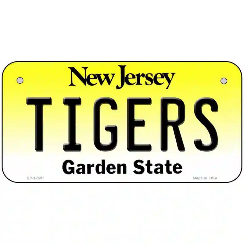 Tigers Novelty Metal License Plate 6" x 3" (BP)