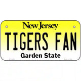 Tigers Fan New Jersey Novelty Metal License Plate 6" x 3" (BP)