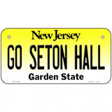 Go Seton Hall Novelty Metal License Plate 6" x 3" (BP)