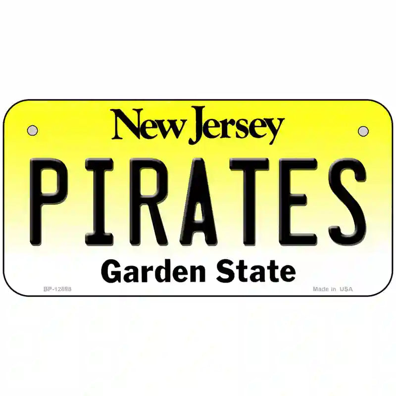 Pirates Novelty Metal License Plate 6" x 3" (BP)