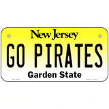 Go Pirates Novelty Metal License Plate 6" x 3" (BP)