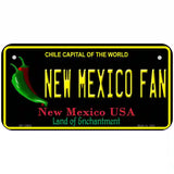 New Mexico Fan Novelty Metal License Plate 6" x 3" (BP)