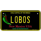 Lobos Novelty Metal License Plate 6" x 3" (BP)