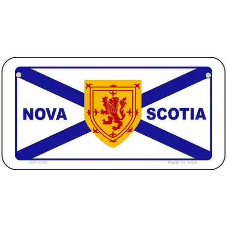 Nova Scotia Flag Novelty Metal License Plate 6" x 3" (BP)