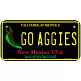 Go Aggies Novelty Metal License Plate 6" x 3" (BP)