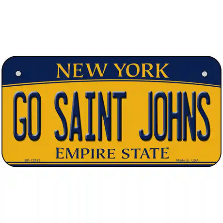 Go Saint Johns Novelty Metal License Plate 6" x 3" (BP)