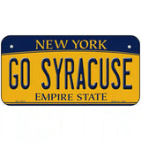 Go Syracuse Novelty Metal License Plate 6" x 3" (BP)