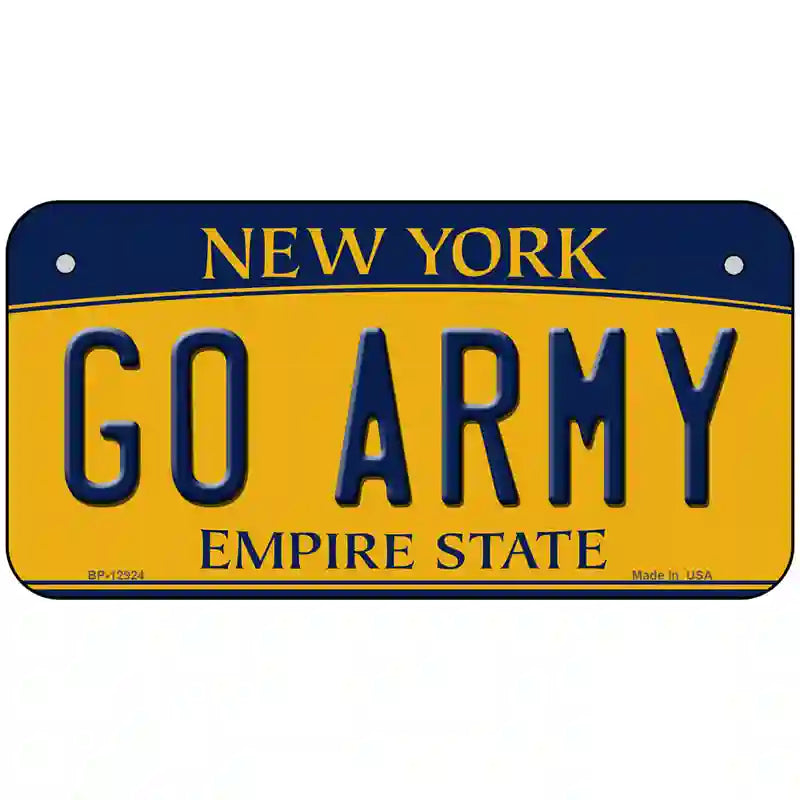 Go Army Novelty Metal License Plate 6" x 3" (BP)