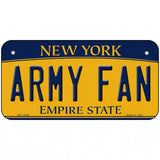 Army Fan Novelty Metal License Plate 6" x 3" (BP)