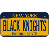 Black Knights Novelty Metal License Plate 6" x 3" (BP)