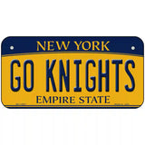 Go Black Knights Novelty Metal License Plate 6" x 3" (BP)